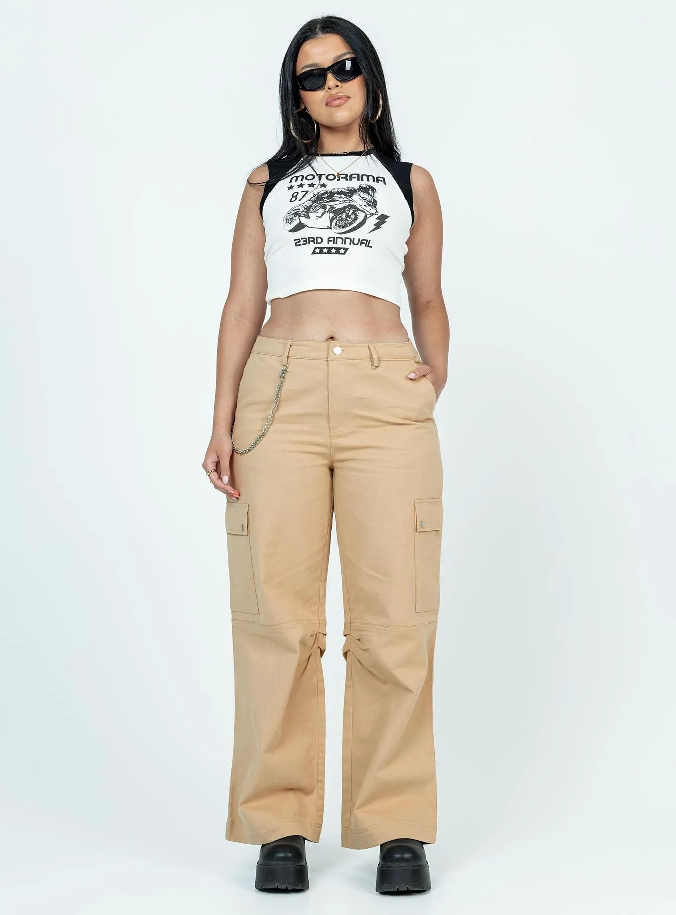 Motorama Tank White / Black Modern and Soft