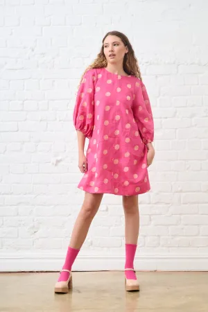 Hygienic Finish The XO dress in Spot linen