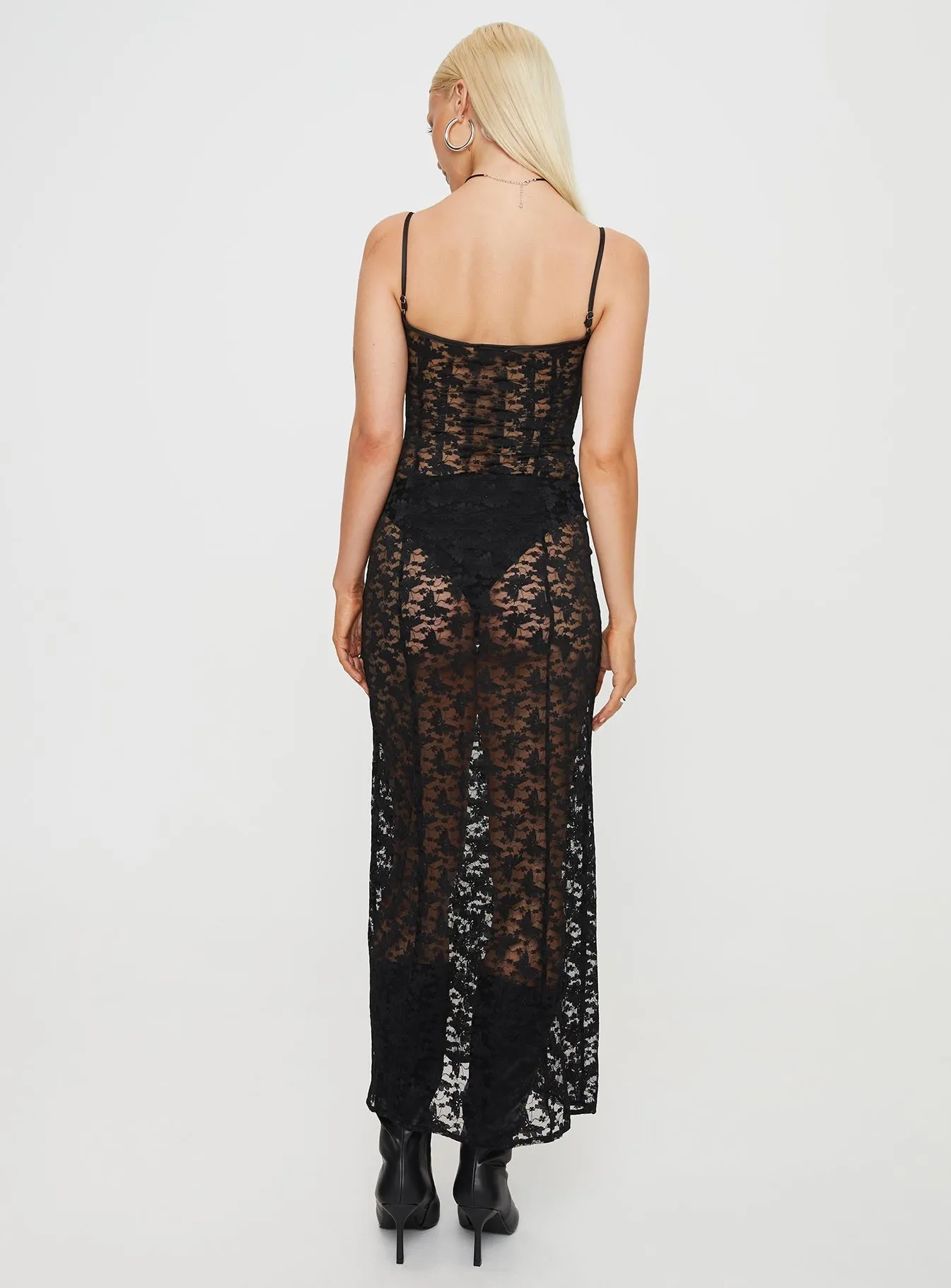 Bamboo Shade Countess Maxi Dress Black