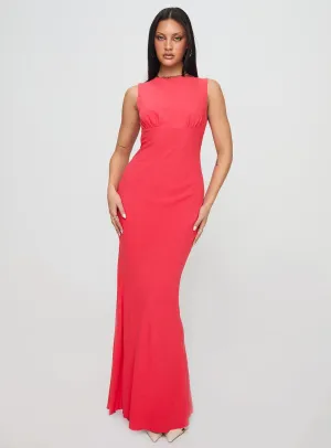 Wild Air Fantasy Touch Bourne Maxi Dress Red