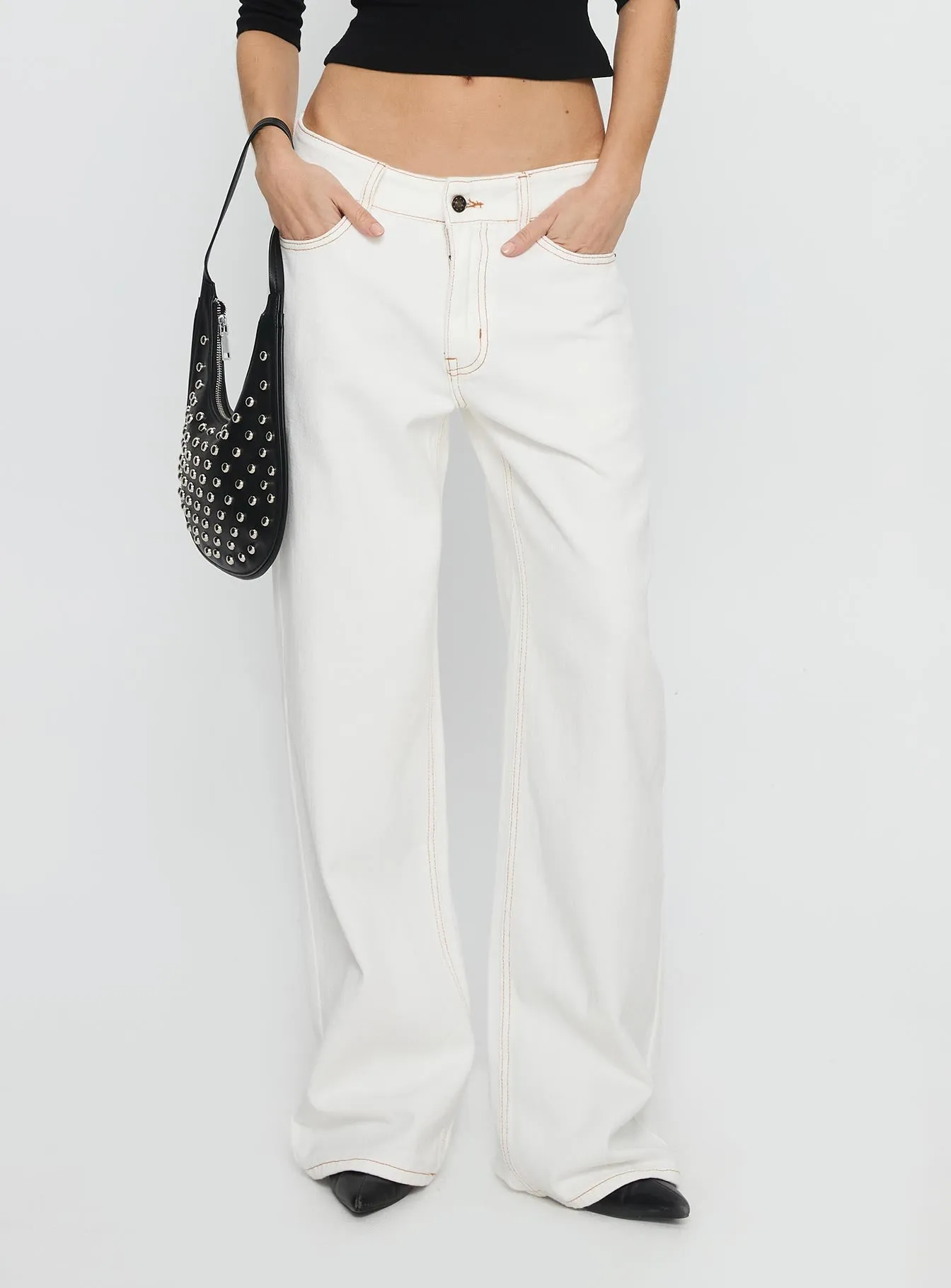 Top Model Jeans Porcelain Stylish Casual Evening Stroll
