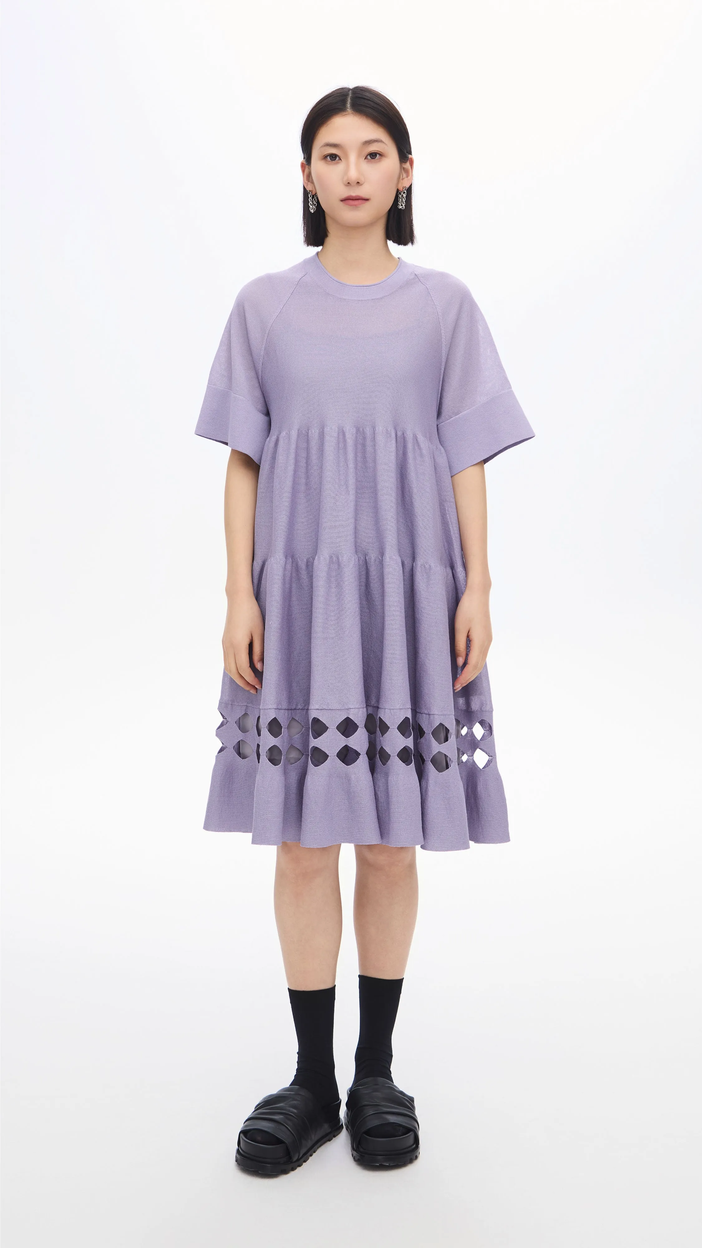 Pottery Knit Dolly Dress DoubleLayered