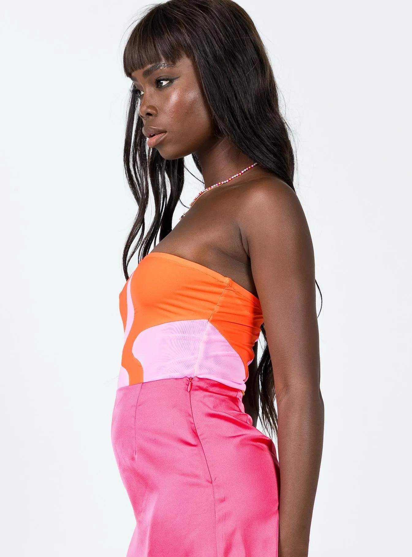 Dinner Outdoor Flora Bodysuit Pink / Orange