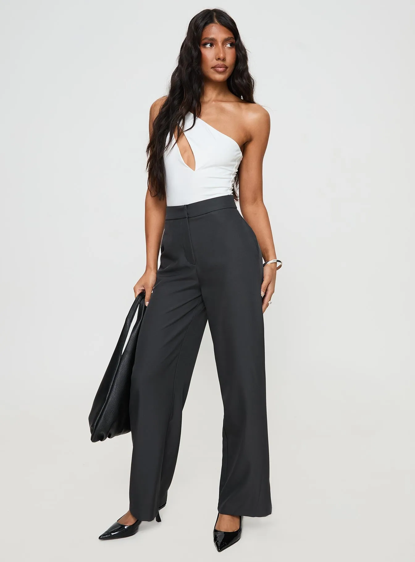 Gravin Cut Out Bodysuit White Luxury Date