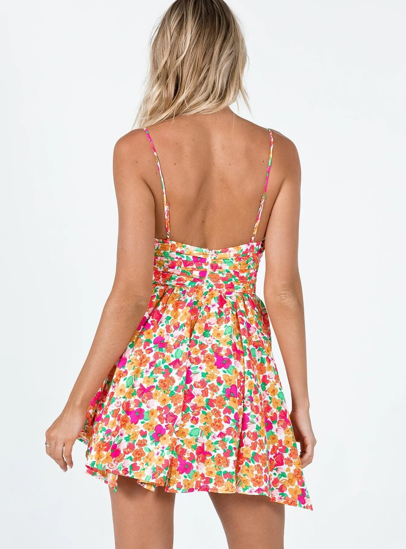 Barrett Mini Dress Multi Floral Petite Fresh Look