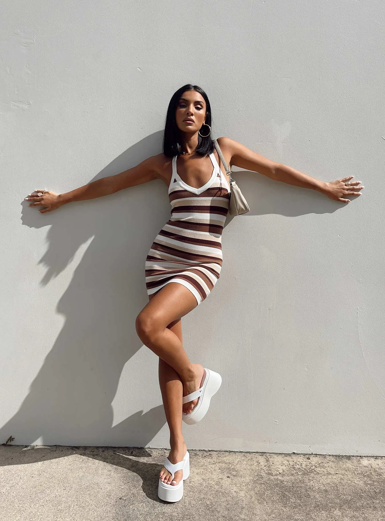 Ciro Mini Dress Brown Soft Touch