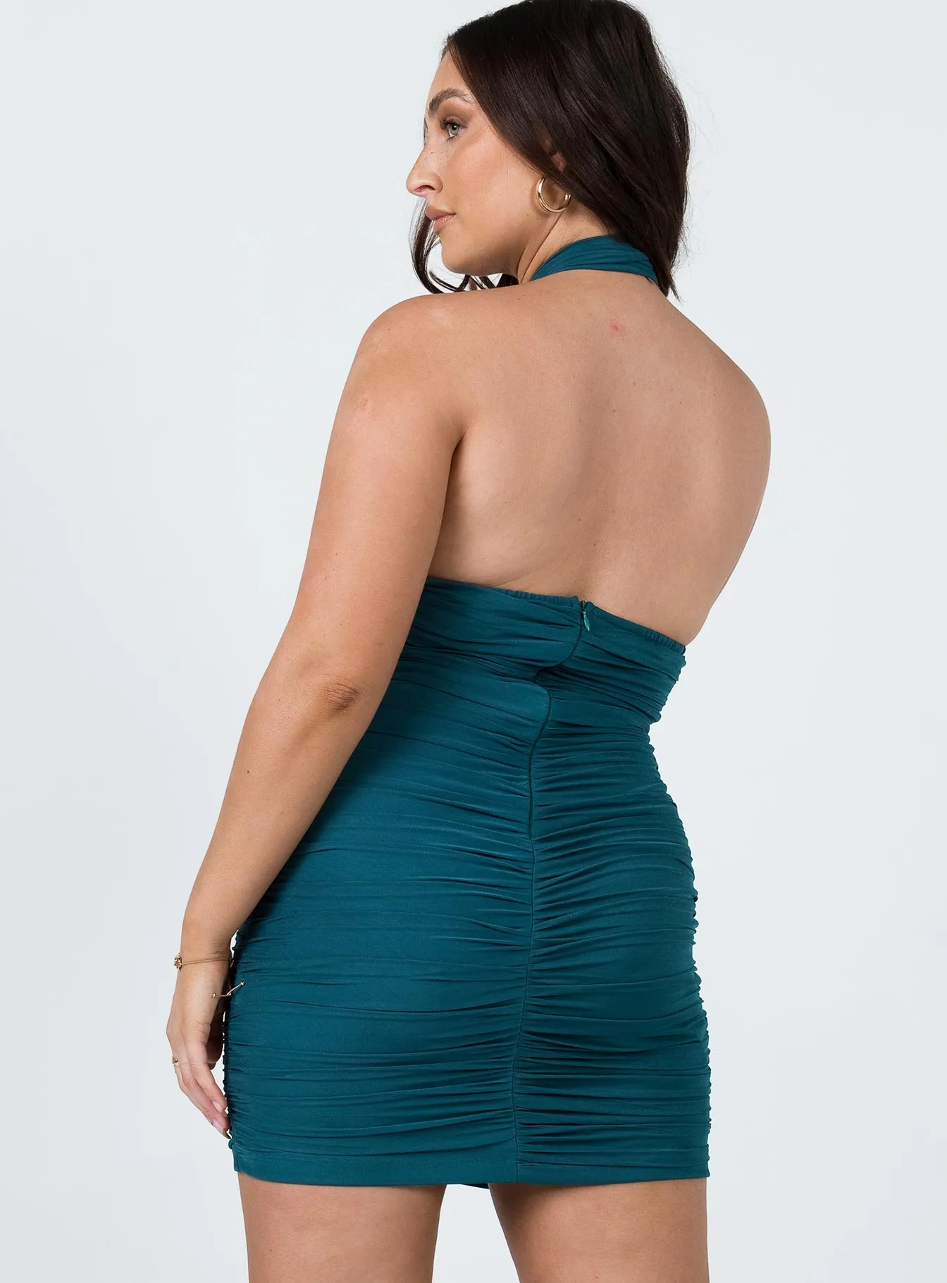 Delani Mini Dress Green Walk Light Bold Twist