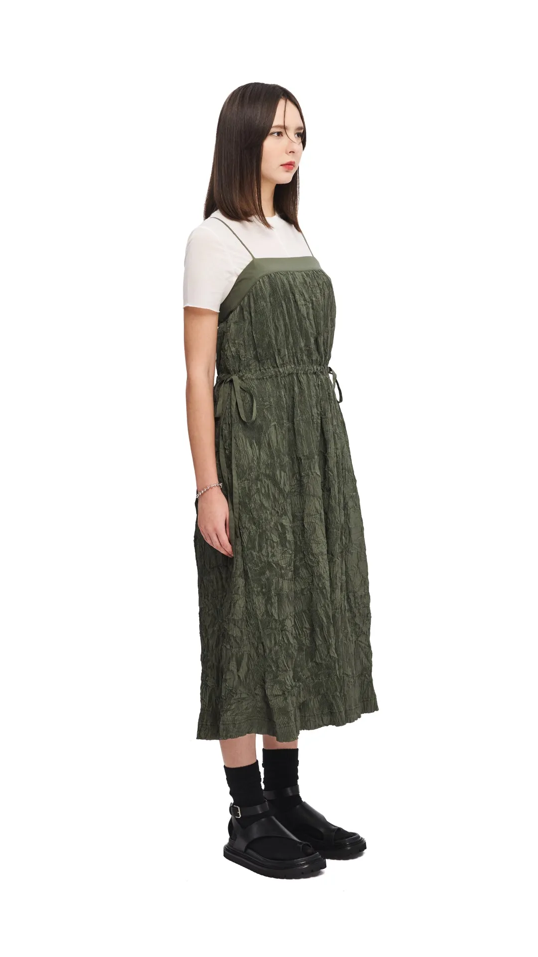 Crinkle Pleat Dress Summer Glow Fast Fit