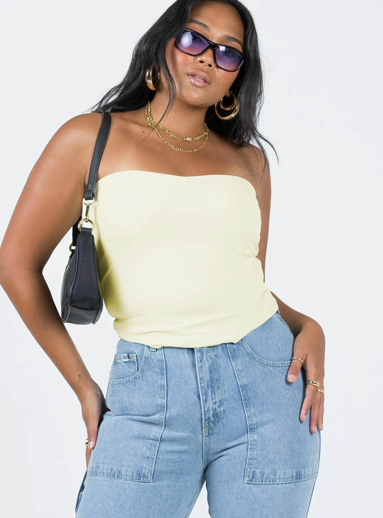 Carta Tube Corset Top Yellow VersatileLayering