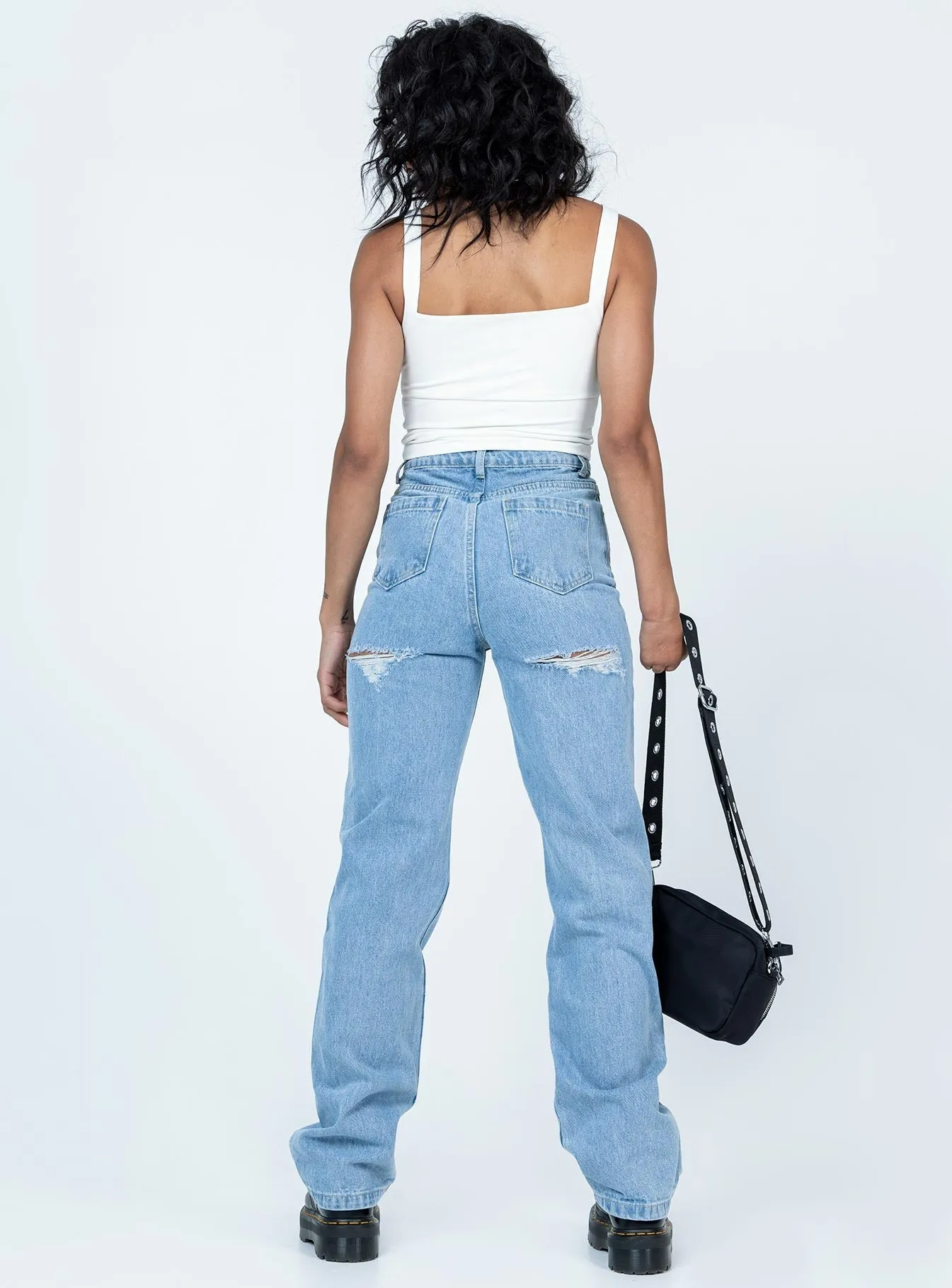 Marian Mid Rise Jeans Denim Softened Fabric Stretch Denim Technology