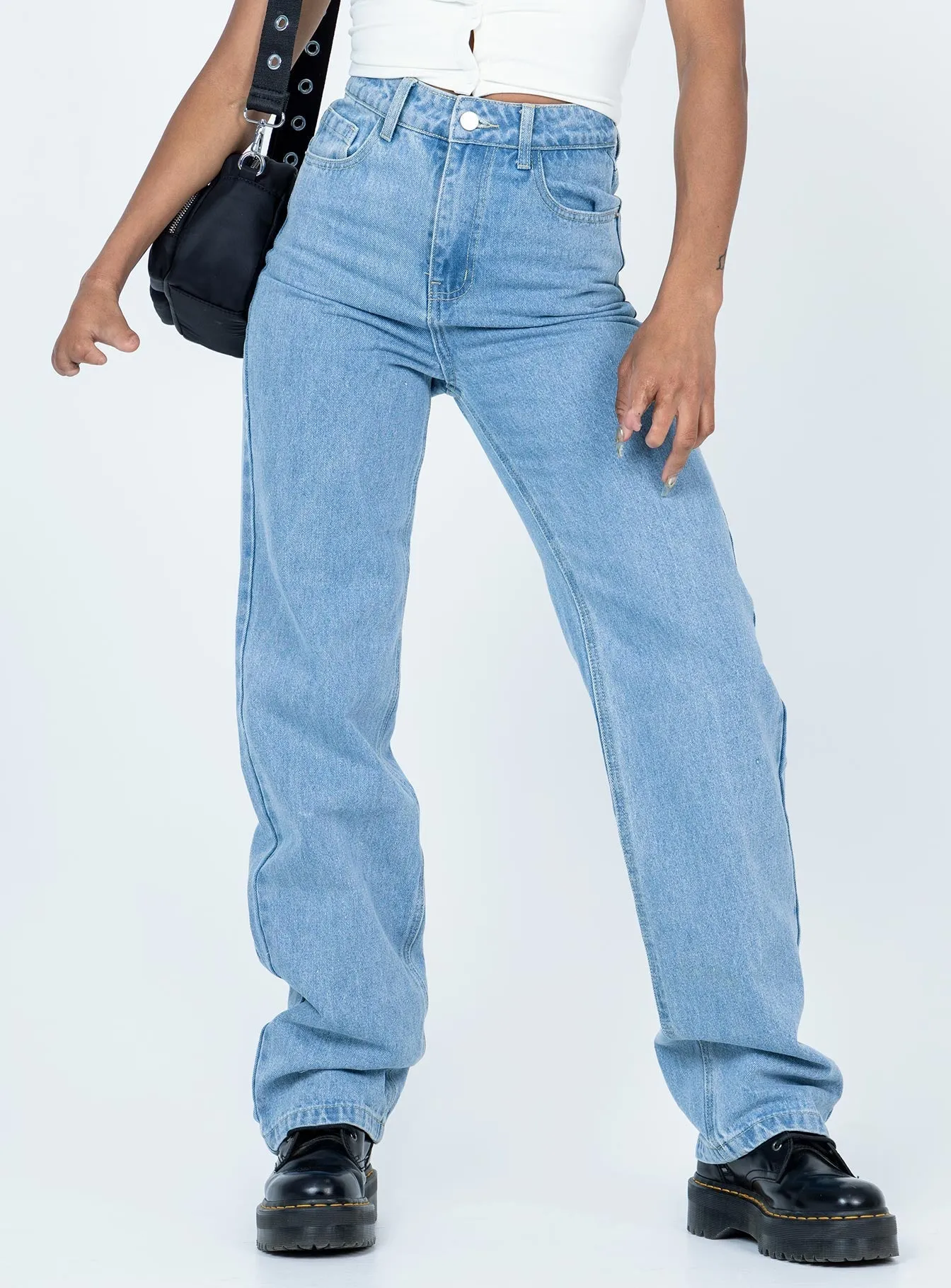 Marian Mid Rise Jeans Denim Weekend Getaway Minimalist Breathable