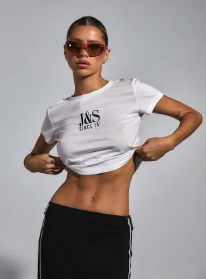 Effortless Vibe Fit for All Seasons JGR & STN Mode Baby Tee White