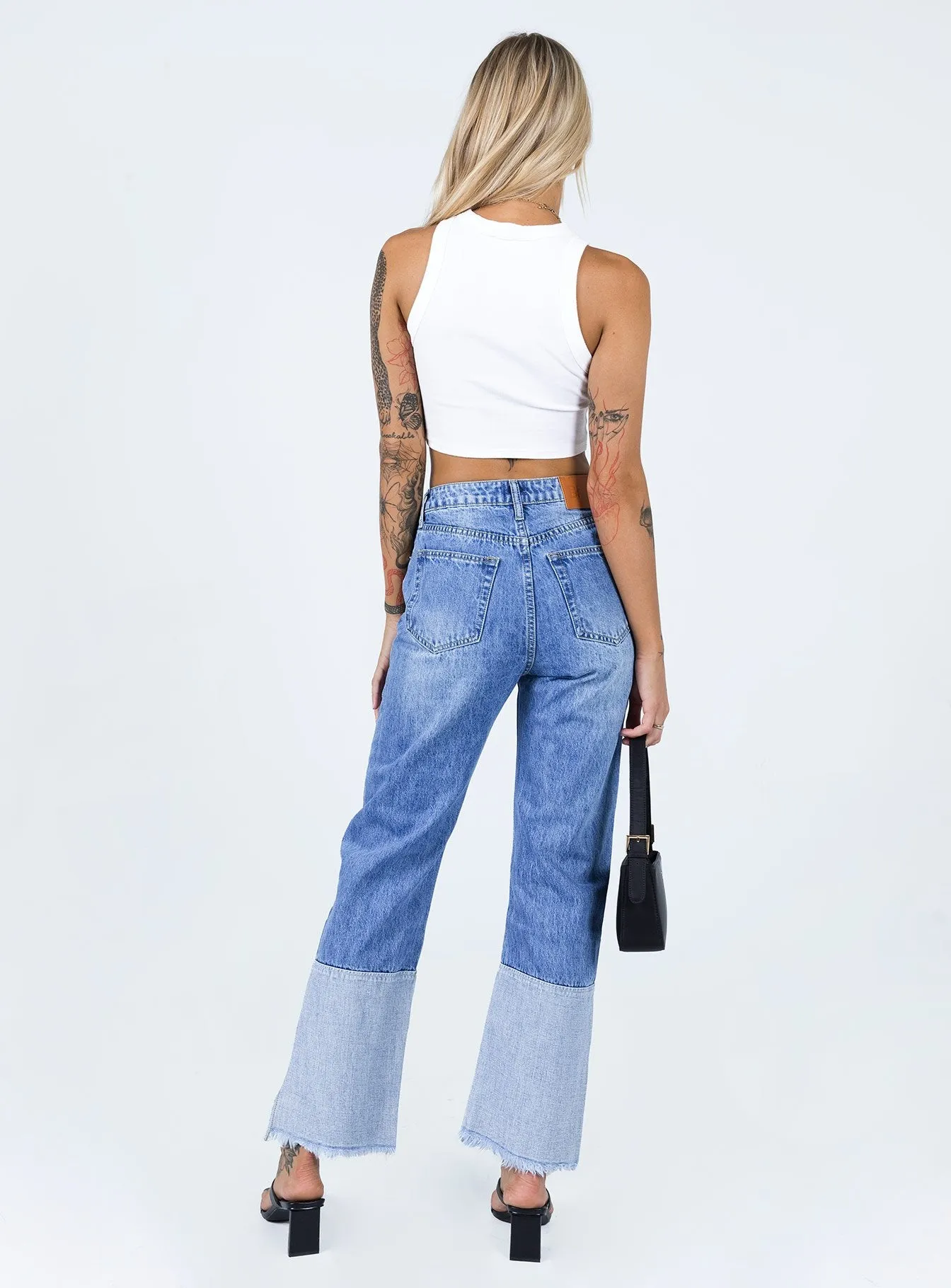 Stylish Vibes Rhode Straight Leg Spilt Hem Denim Jeans