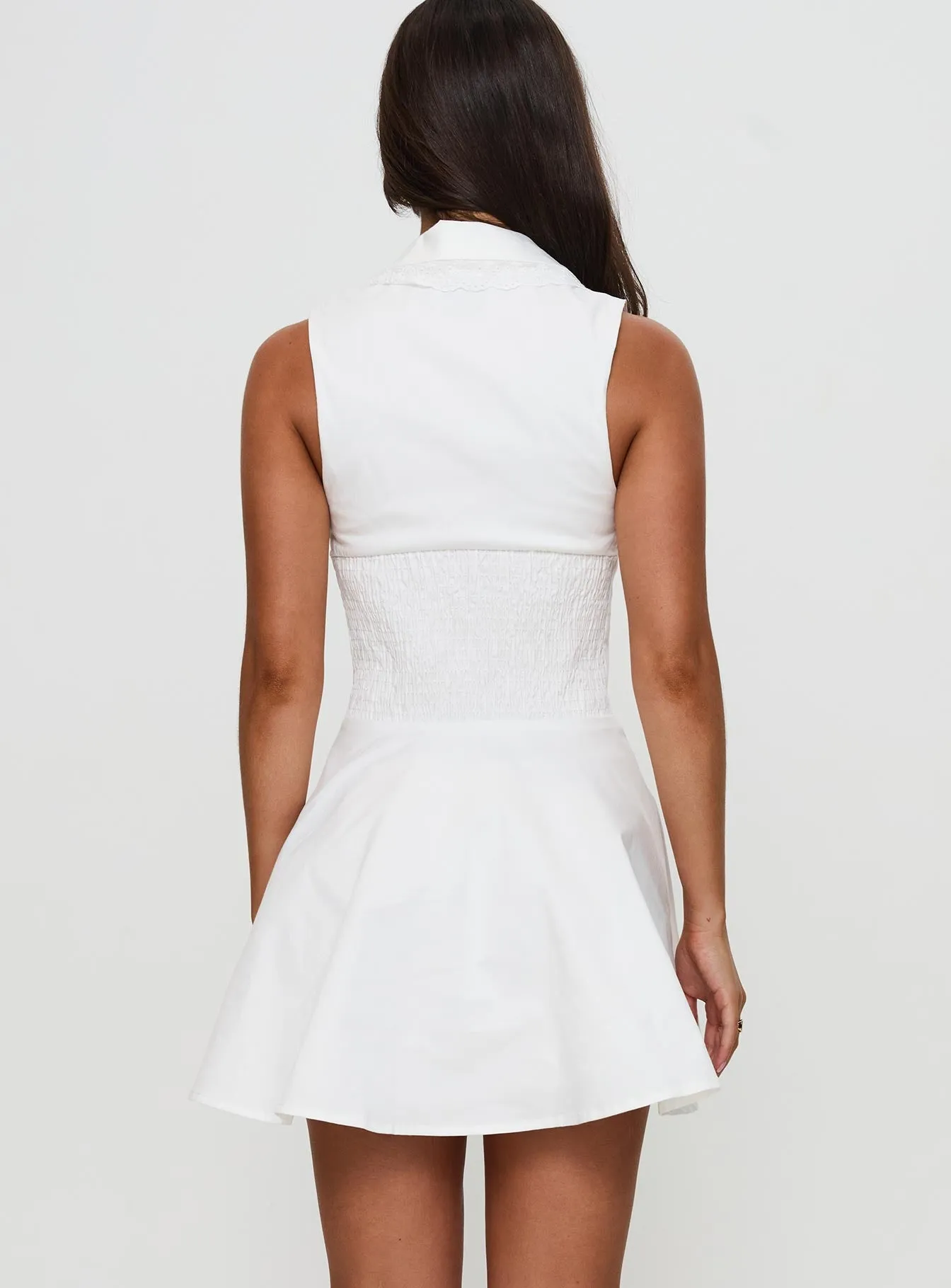 Haworth Mini Dress White All Day Comfort Neon Mood