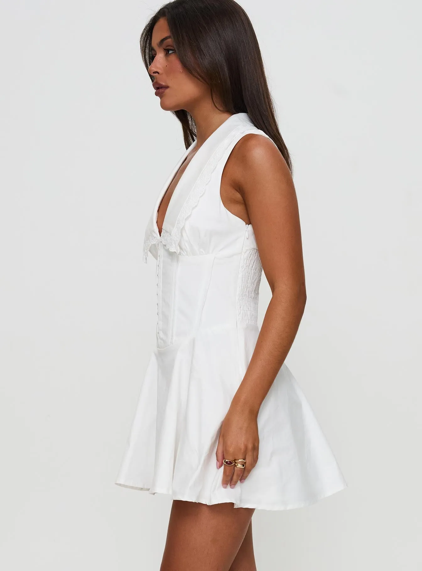 Haworth Mini Dress White Daring Mode