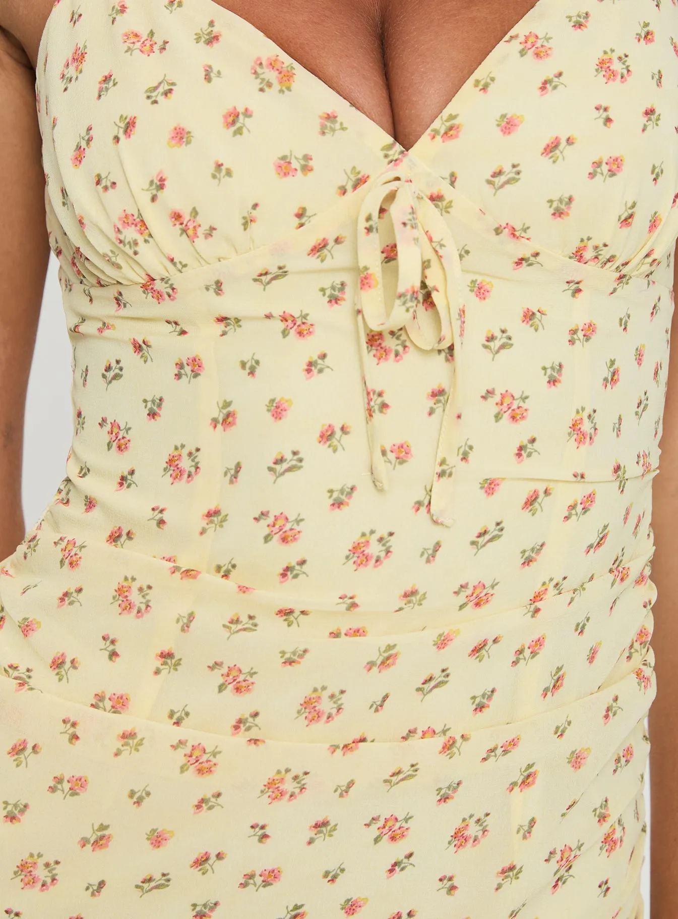 Kyro Mini Dress Yellow Classic casual mini dress