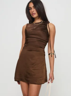 Light Rush Rosabella Mini Dress Brown