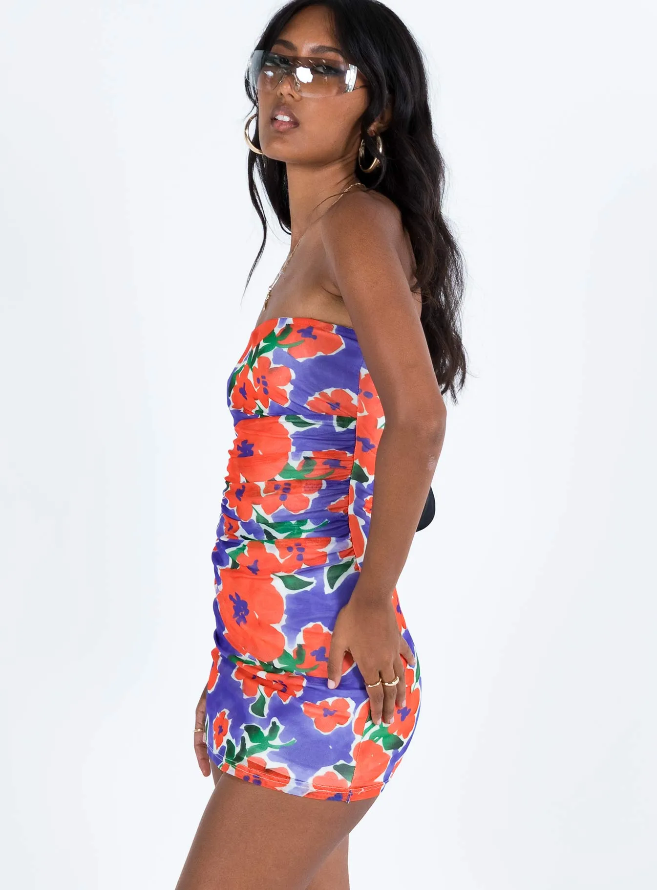 Weselle Tube Mini Dress Multi Scene Rush Tear Resistant