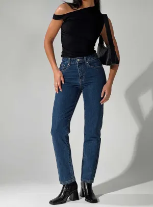 Gyoke Jeans Dark Wash Denim Breathable Lining Multi Purpose Pockets