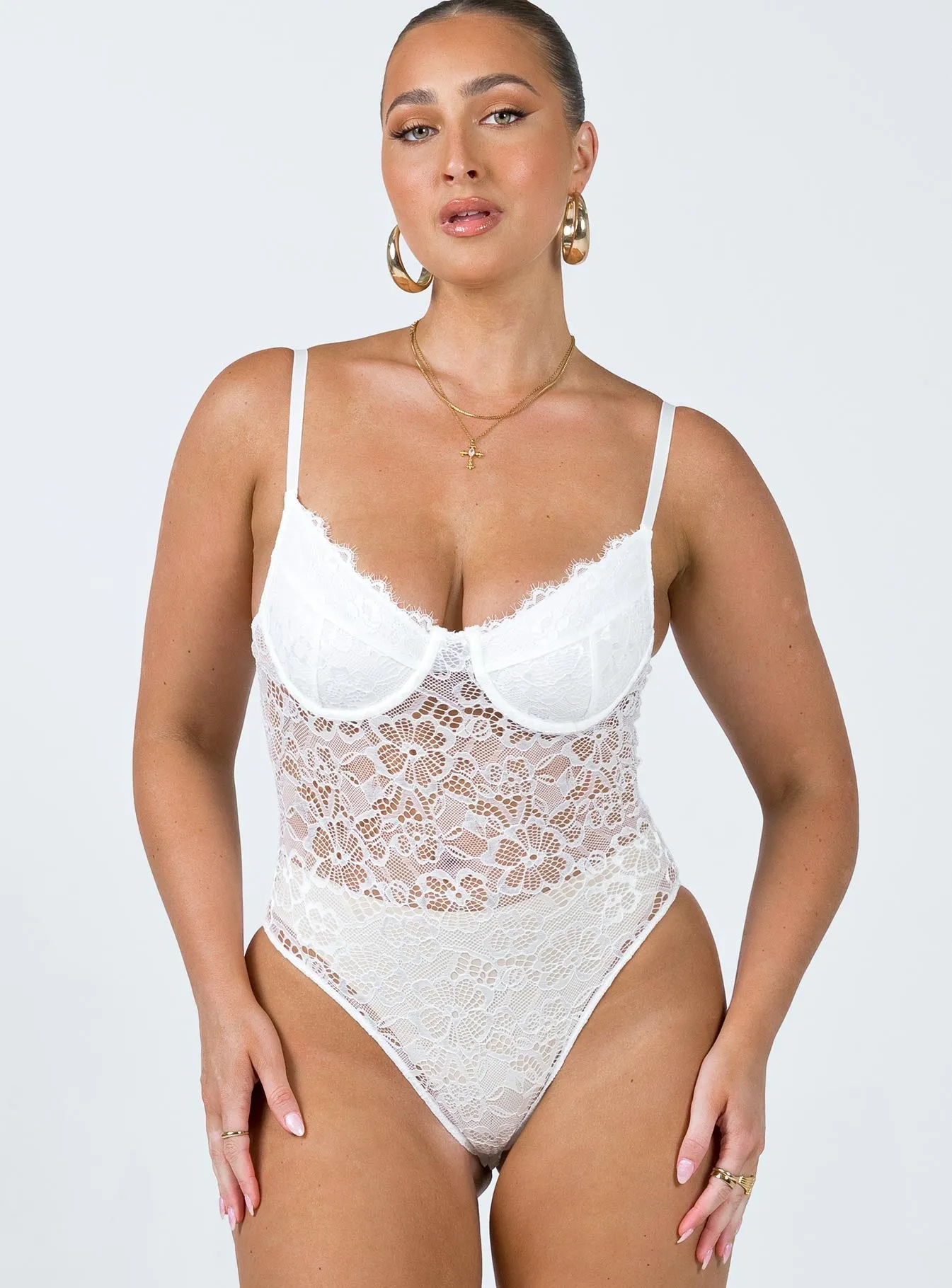 Abele Bodysuit White Training Picnic