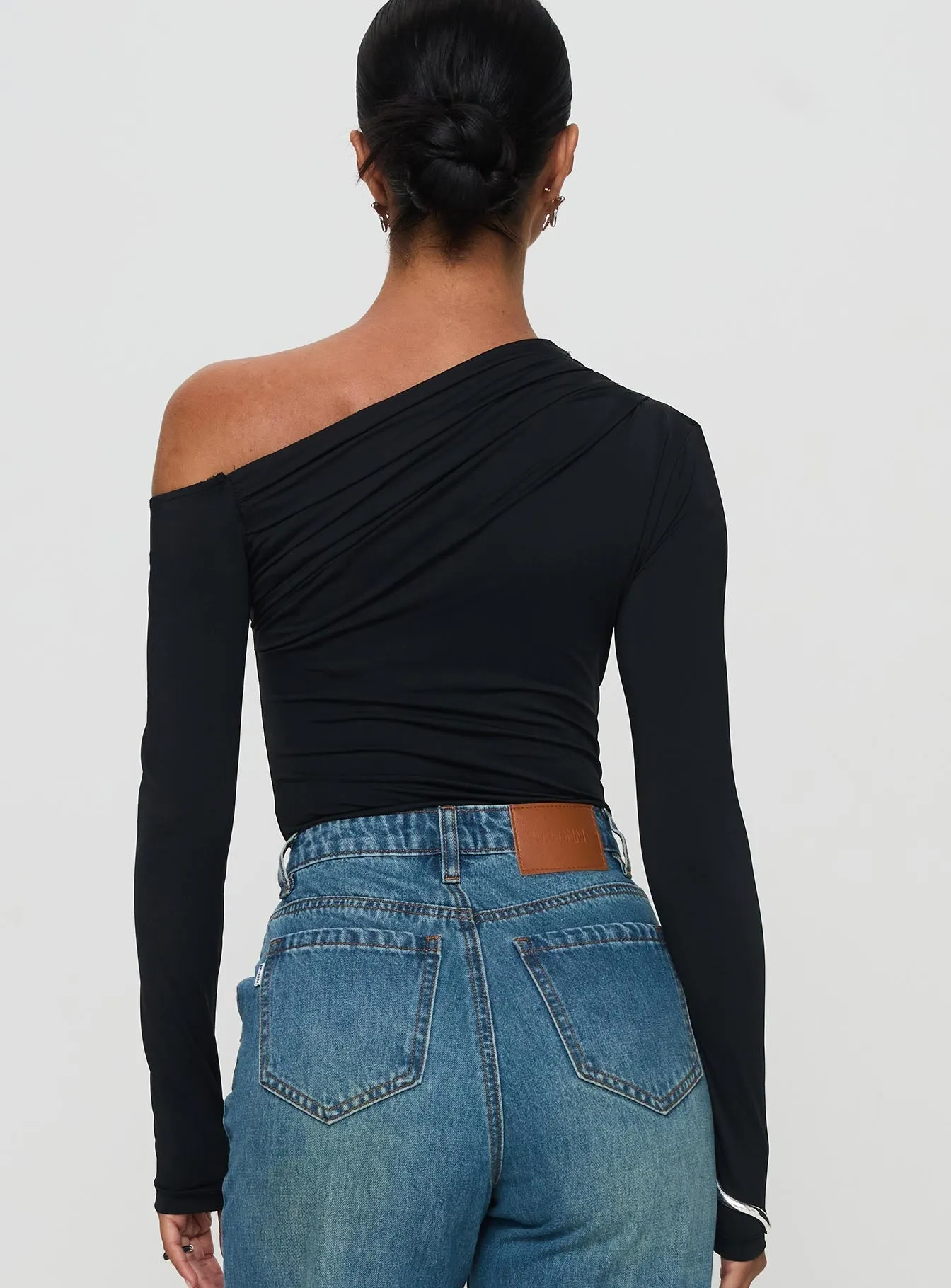 Antilles One Shoulder Bodysuit Black Urban Date