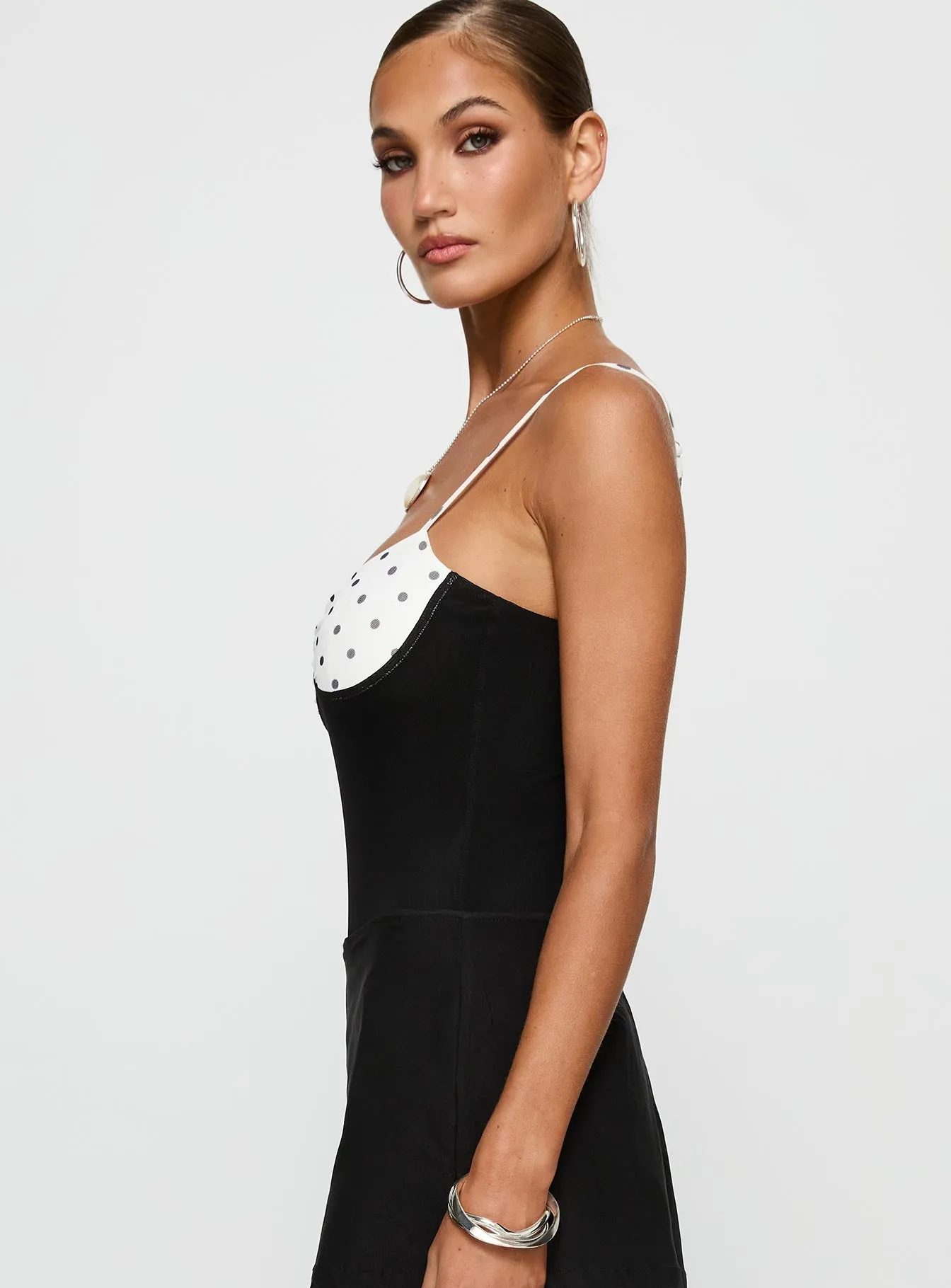 Evette Bodysuit Black / White Premium Urban