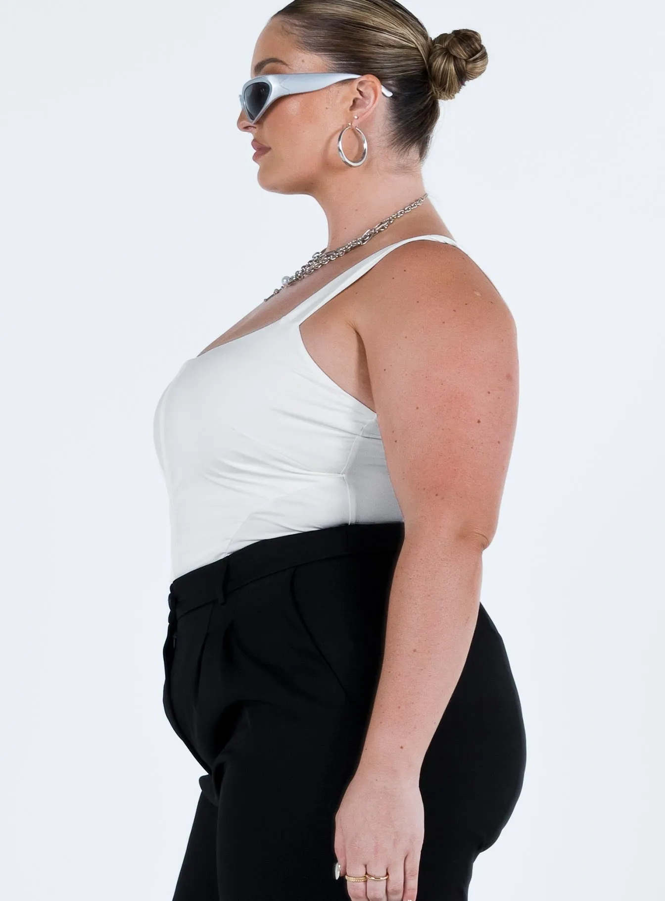 Samuel Corset Bodysuit White Curve Music Wedding Everyday Relaxed