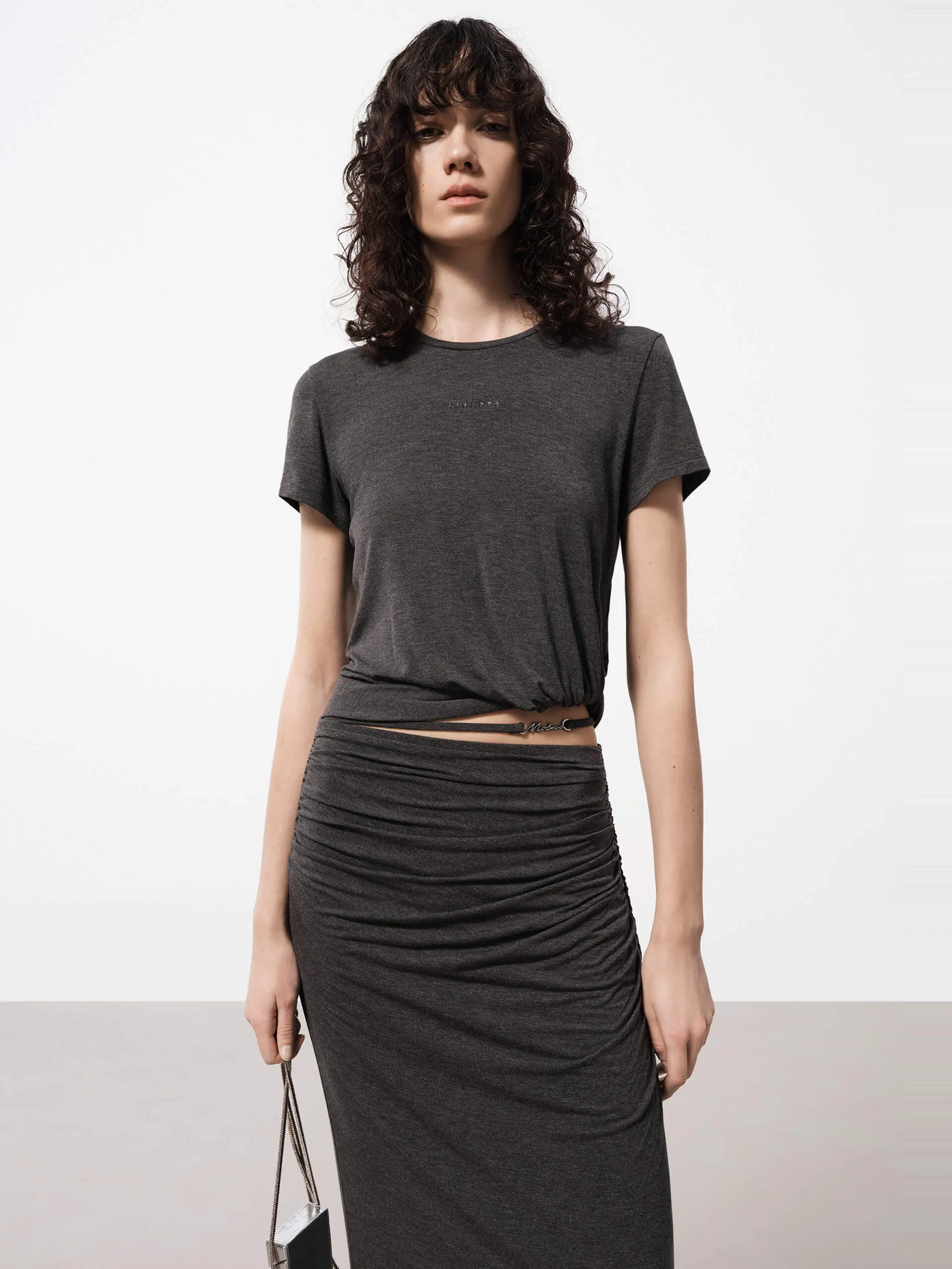 Side Pleated Twist T-shirt kids' Stylish piece