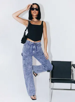 Elegant Minimalist Outdoor Adventure Miami Vice Pant Dark Wash Denim