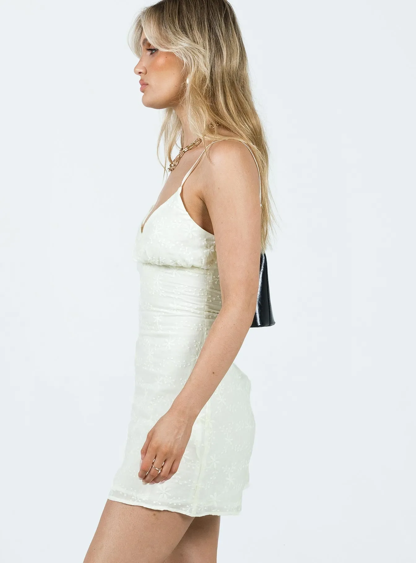 Boho Vibes Harriet Mini Dress Cream