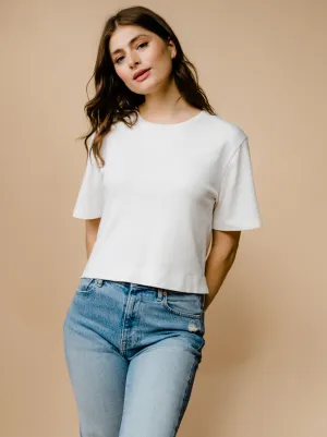 ThermalInsulated Maria Boxy Tee - White