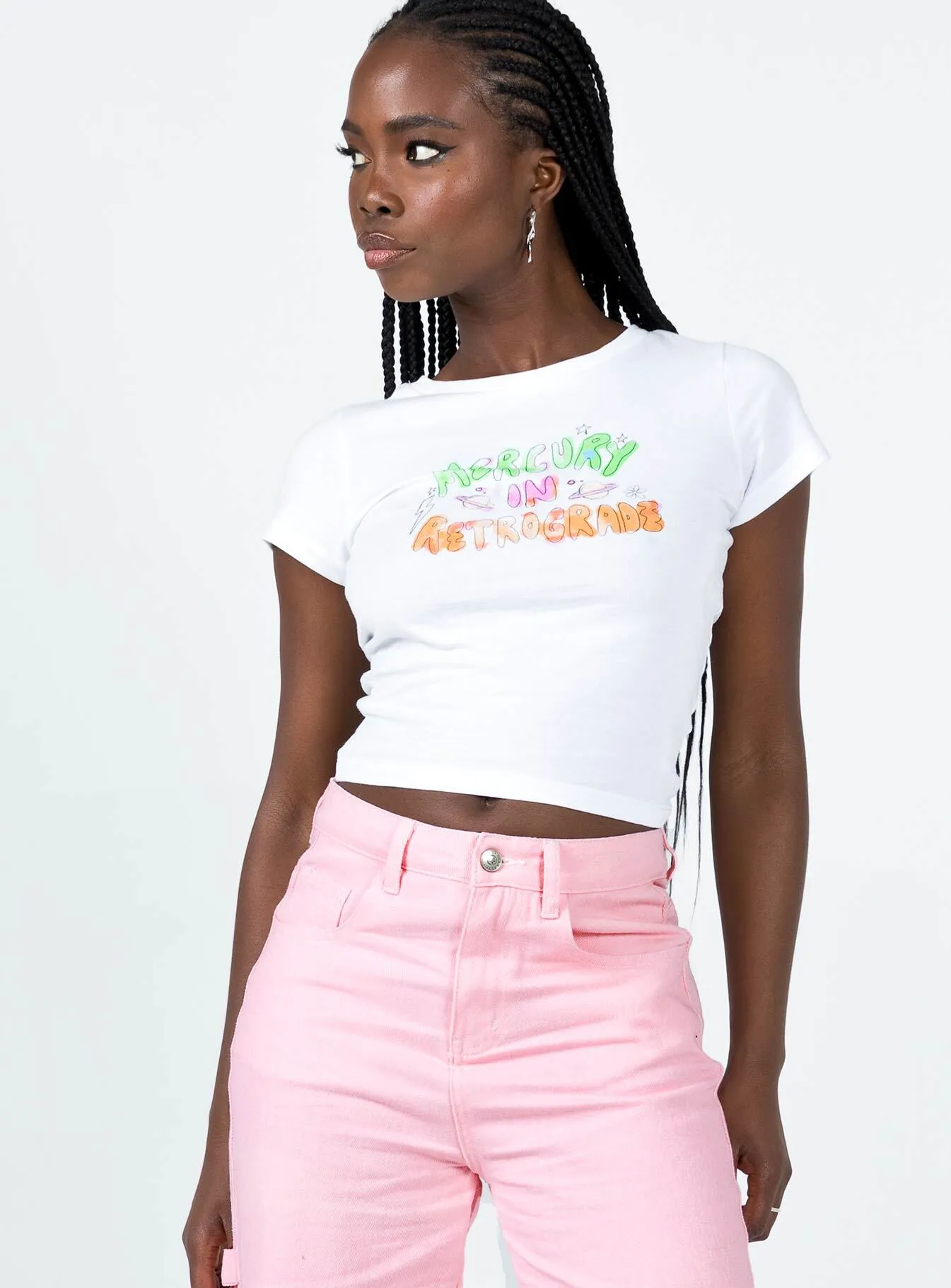 UV Protective Coating Mercury In Retrograde Top White
