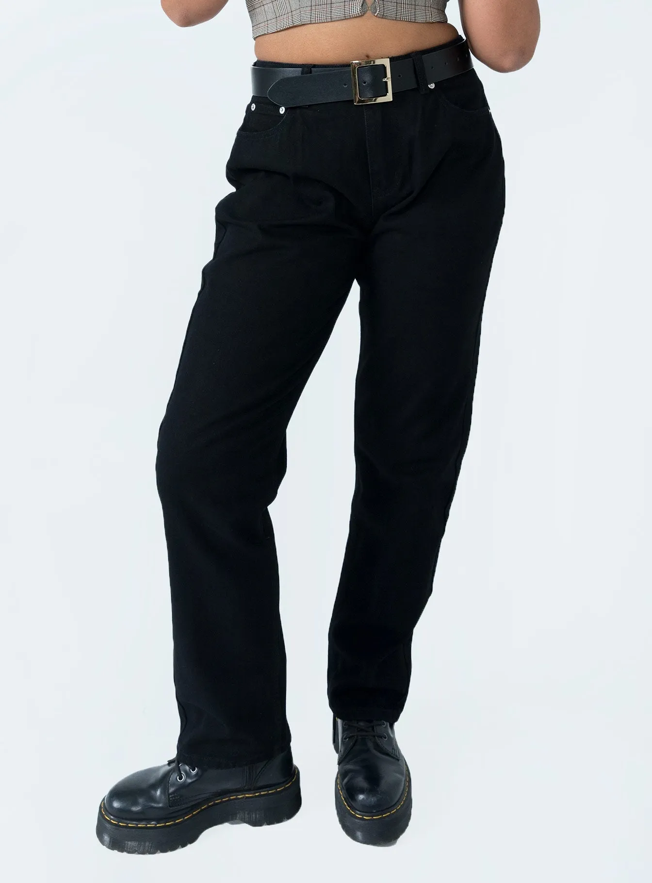 Eco Friendly Date Night Deluxe Low Waist Jeans Black