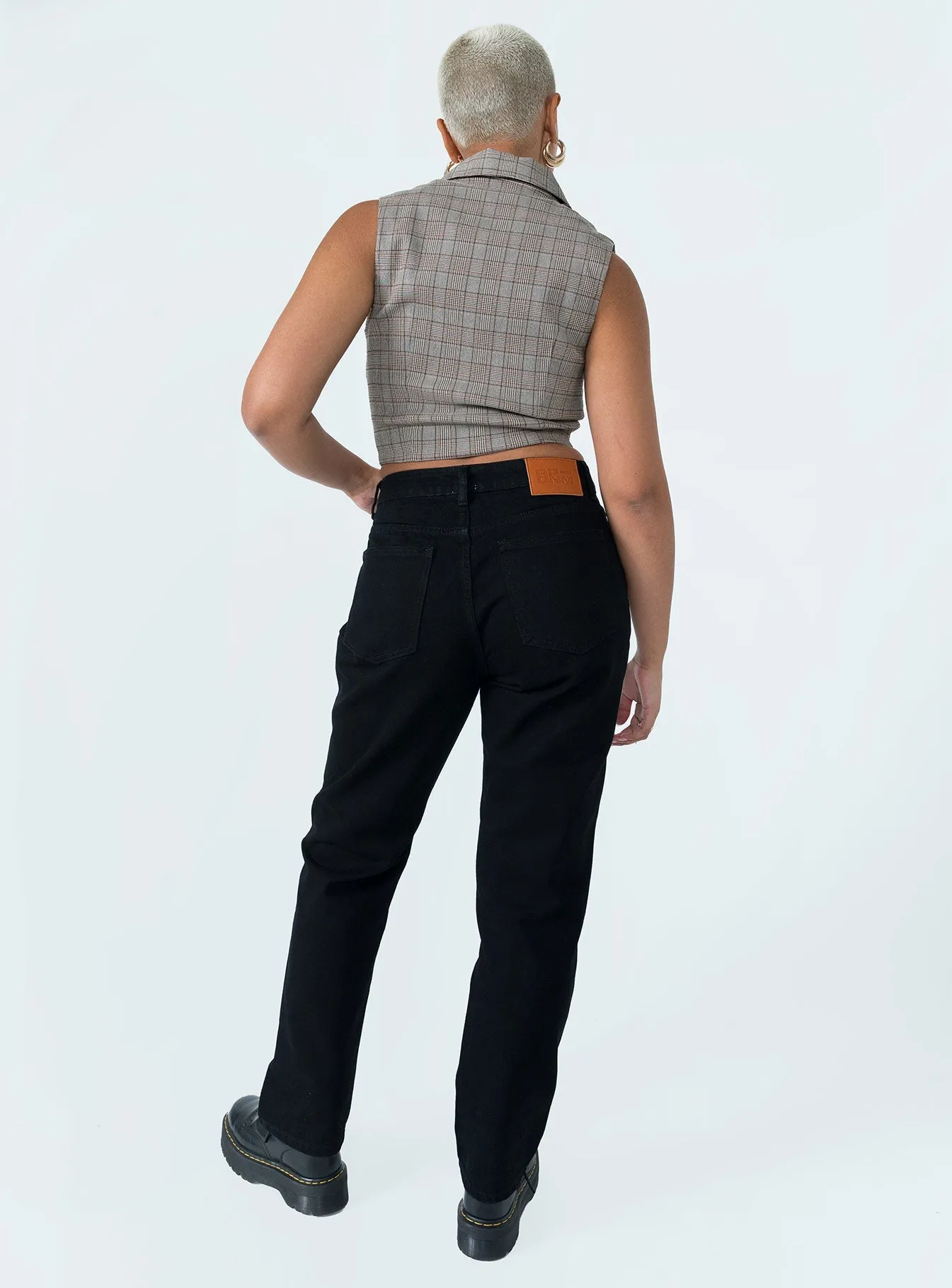 Party Look Luxury Deluxe Low Waist Jeans Black