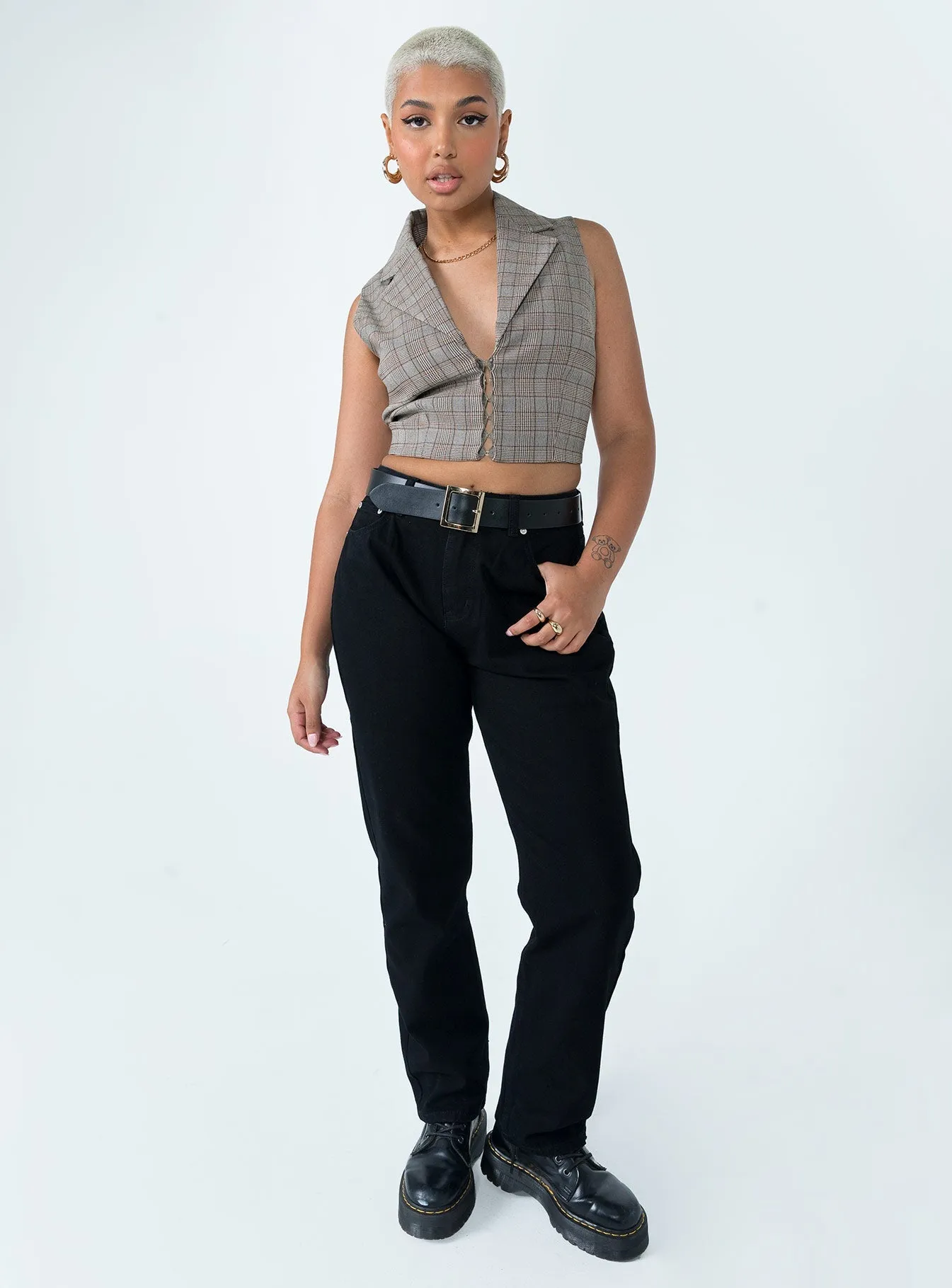 Deluxe Low Waist Jeans Black Fit Ready