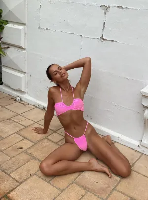 Alexis Bikini Bottoms Pink Opaque Lining