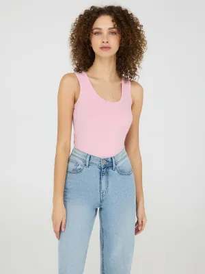 Stage Feel Layer Light Scoop Neck Jersey Tank Top