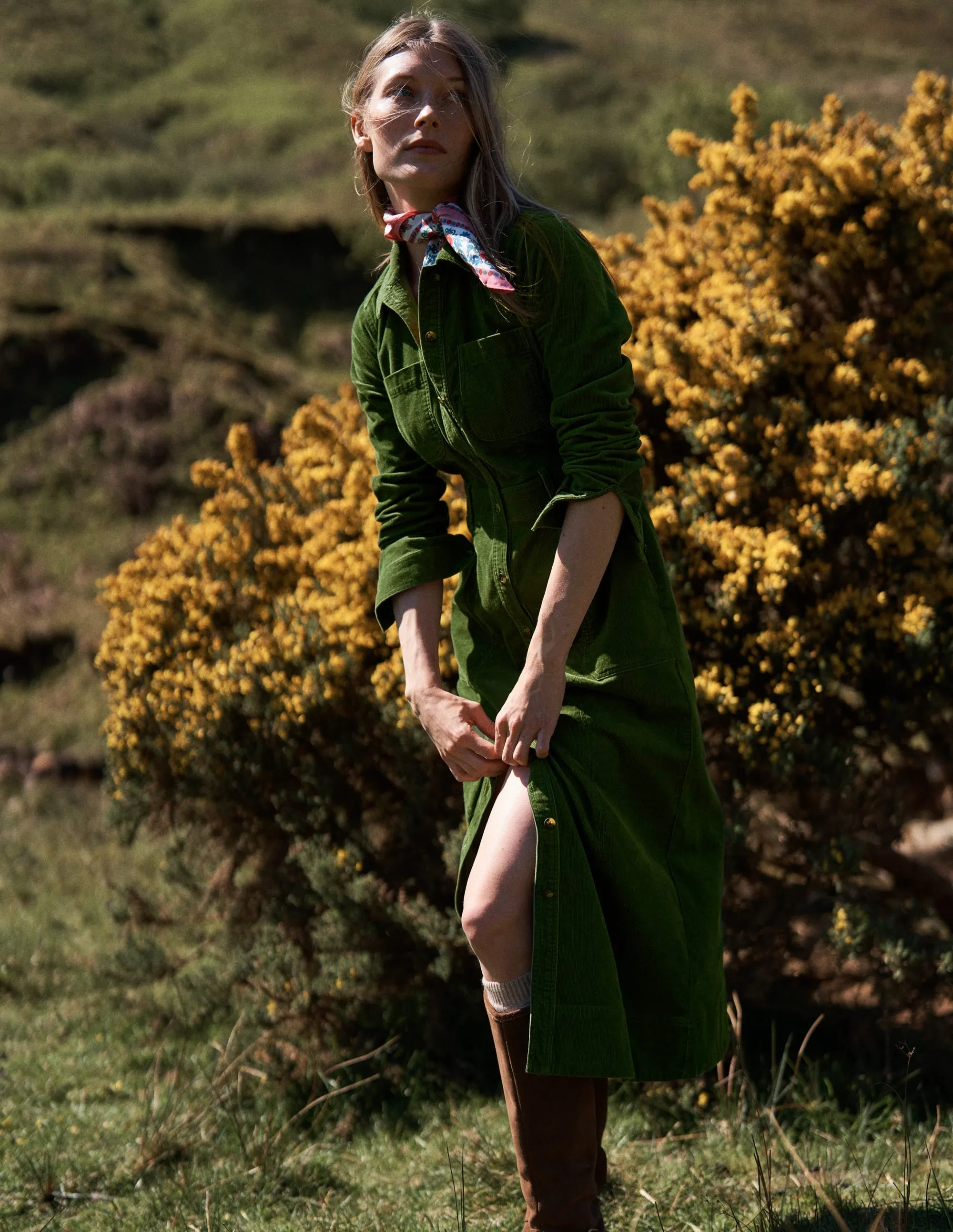 Amanda Cord Midi Dress-Fern Flattering midi silhouette Event Chic