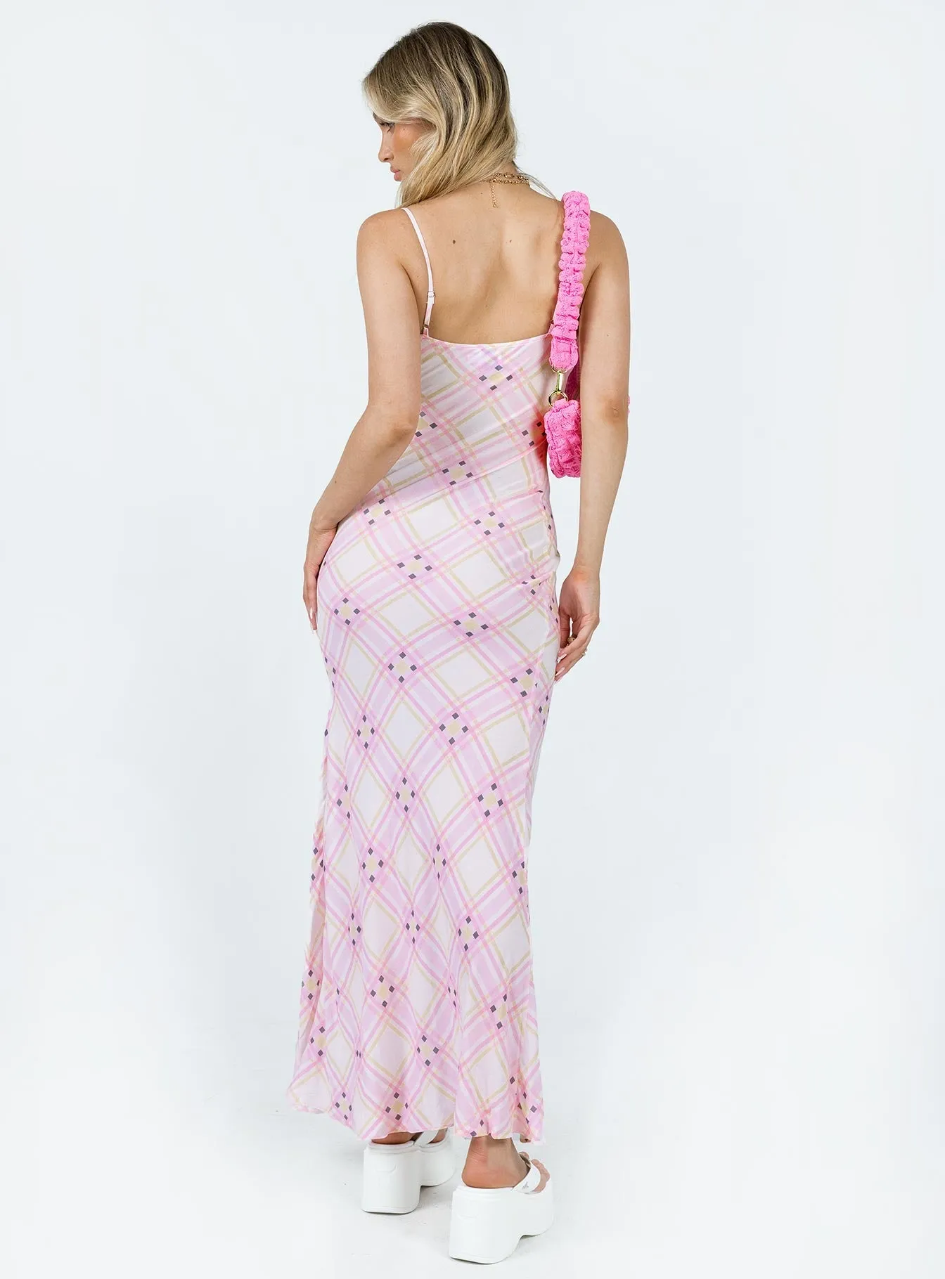 Noon Glow Harbor Light Amity Maxi Dress Pink Multi