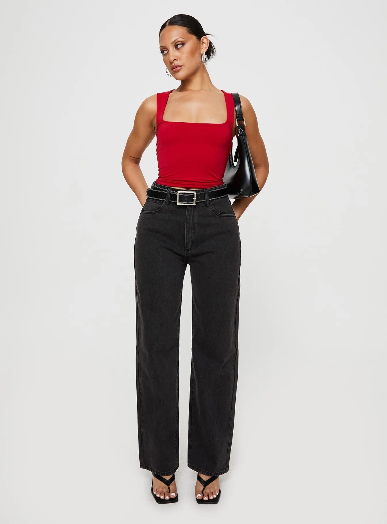Quick Pick Abrand Carrie Jeans Teri Wash Black