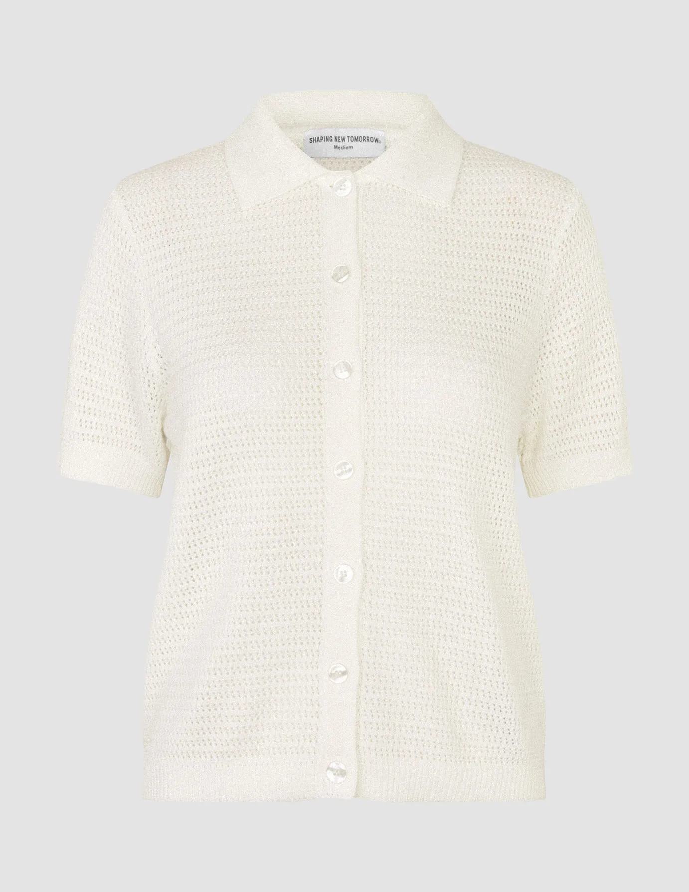 Women's Structured Polo Off White AntiPilling Technology