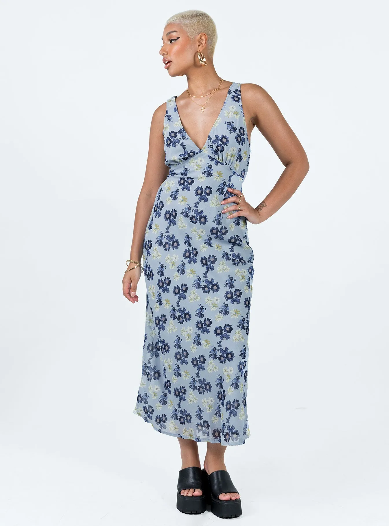 Versatile event attire Nellie Maxi Dress Blue Floral