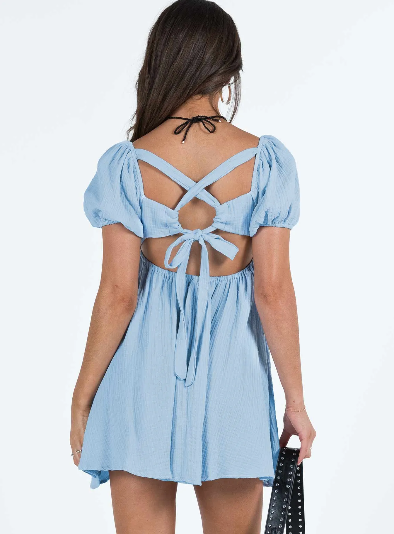 Chic Style Wear Let's Dance Mini Dress Blue