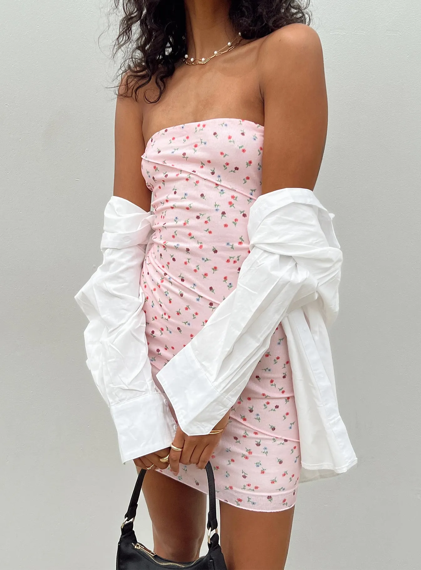 Sexy Soul Flirty Wear Oscar Mini Dress Pink Floral