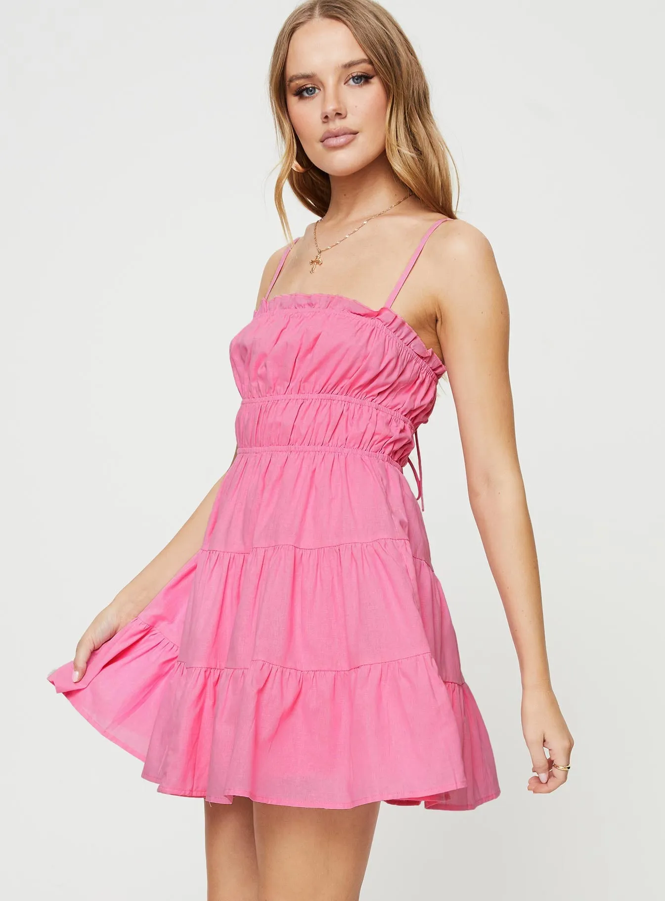 Simple Vibe Edge Star Ceara Mini Dress Pink