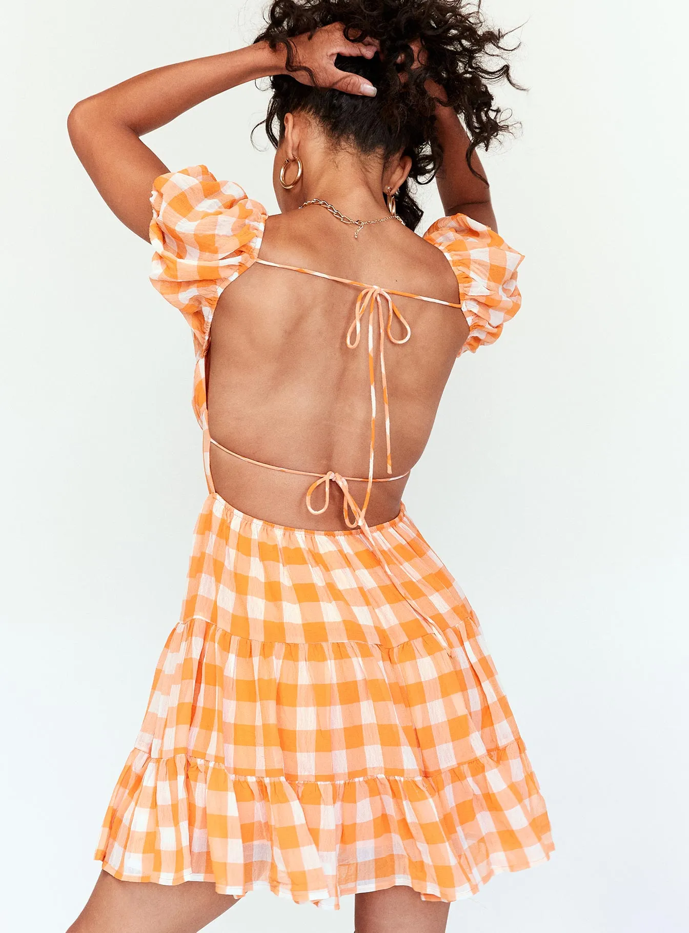 Danny Mini Dress Orange Casual Glam