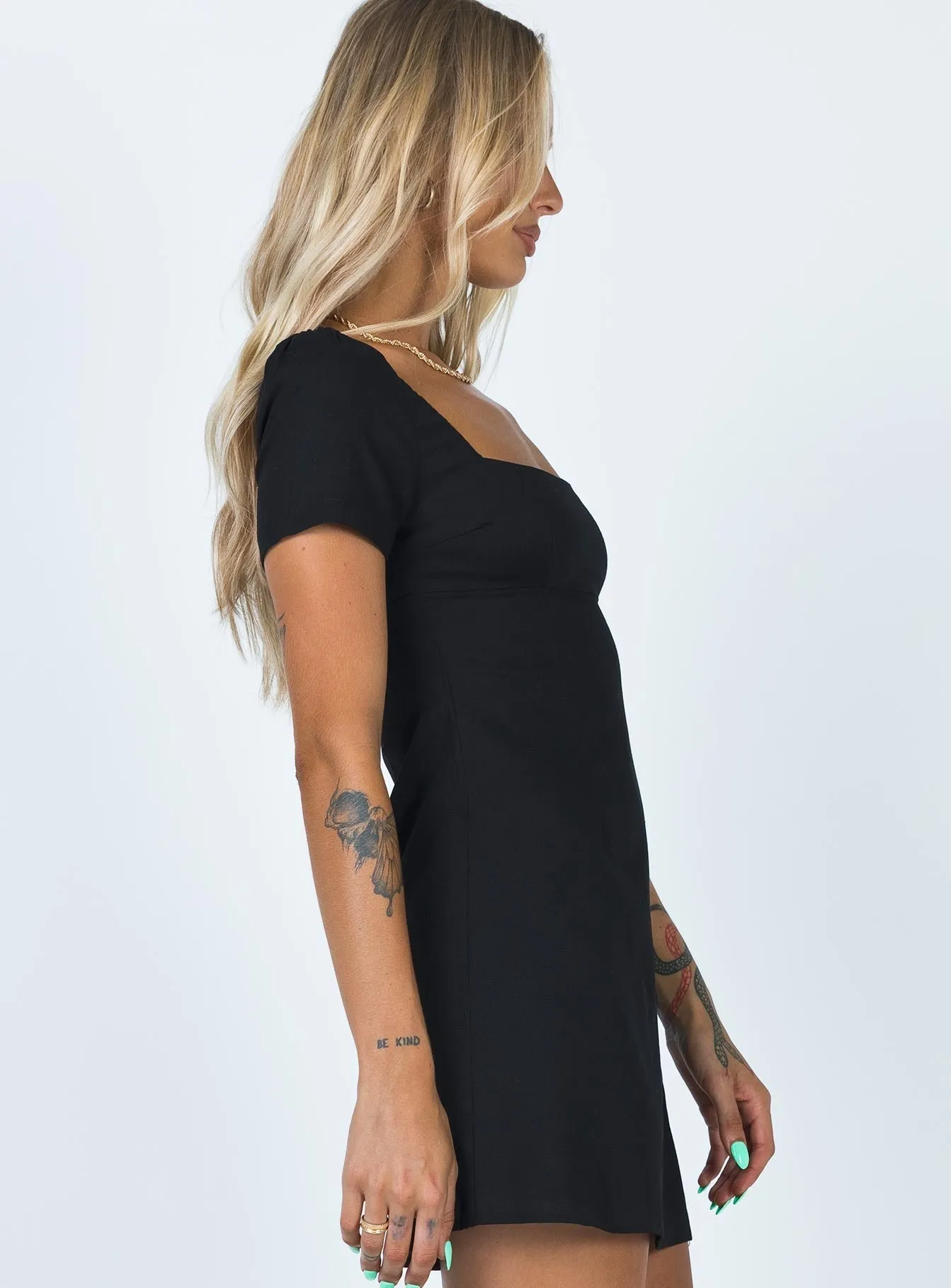 Hastings Mini Dress Black Relaxed Chic
