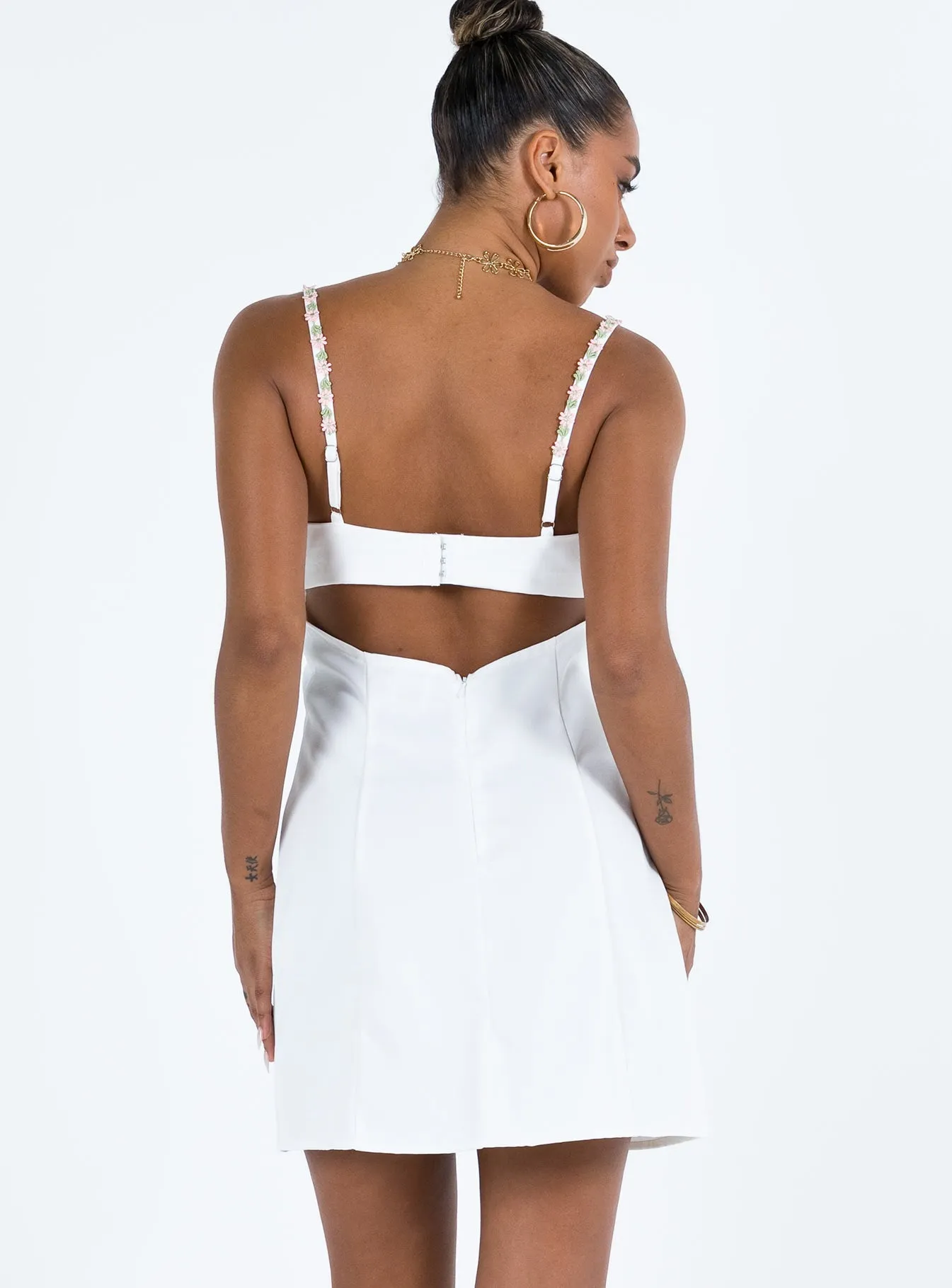 Lorene Mini Dress White Street Heat City Babe