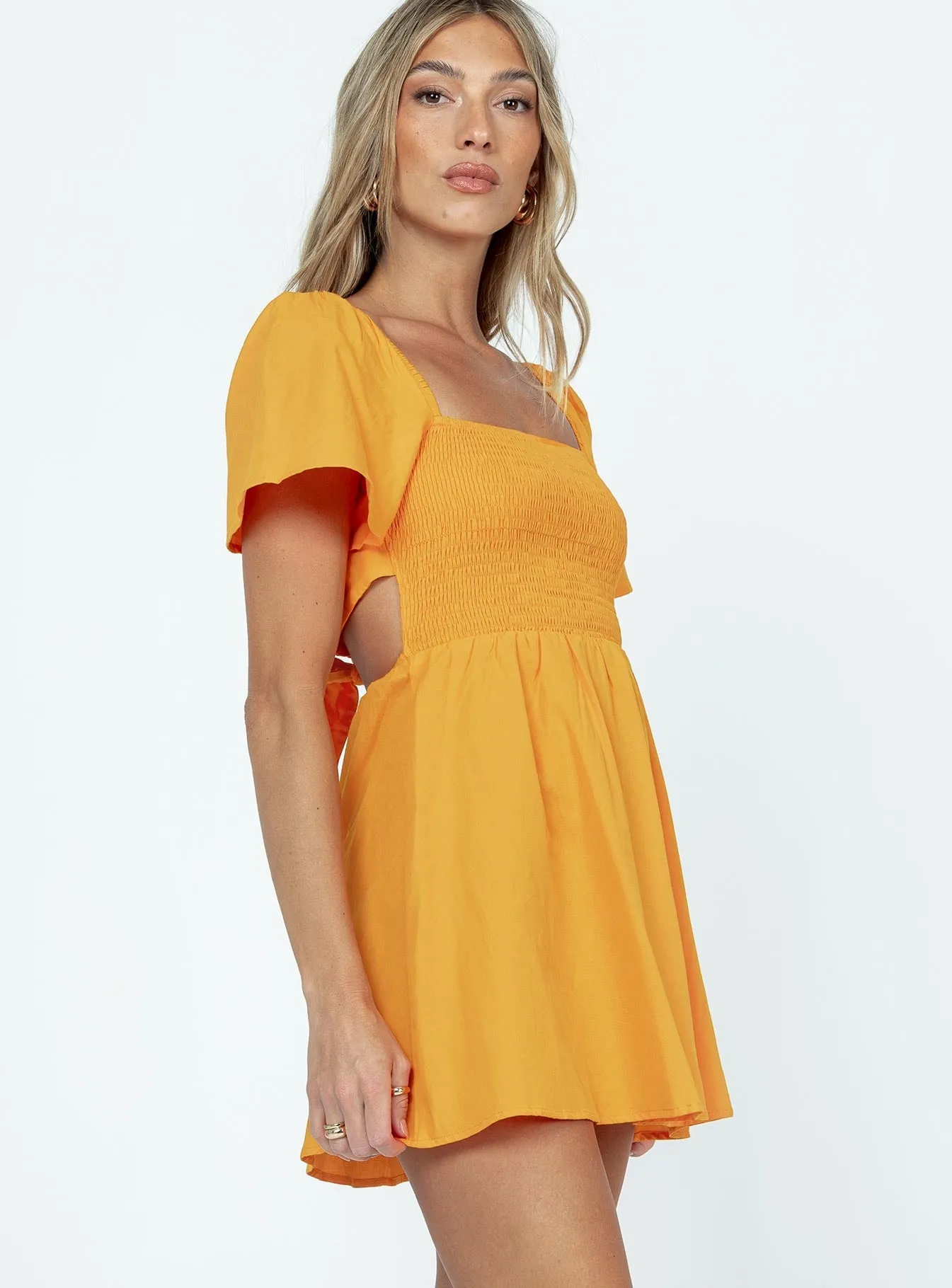 Trend Edge Summer Nights Mini Dress Orange