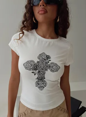 Slim Silhouette Sylva Top White